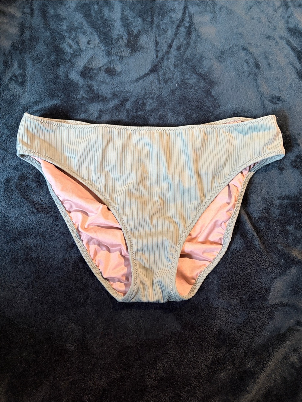 Ribbed Green Bikini Bottoms